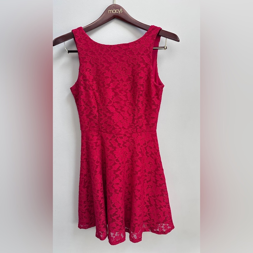 speechless red lace dress size 7 like size S
